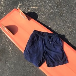 Navy blue lululemon shorts